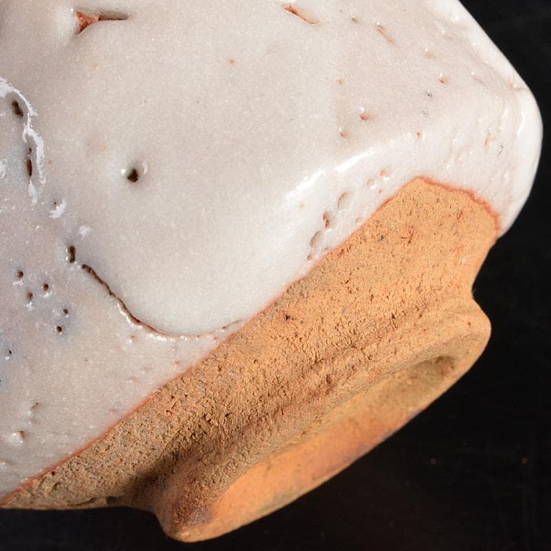 茶道具　加藤唐九郎　一無斎（一ム斎）作　志野　ぐい呑み　共布共箱　V　R7255