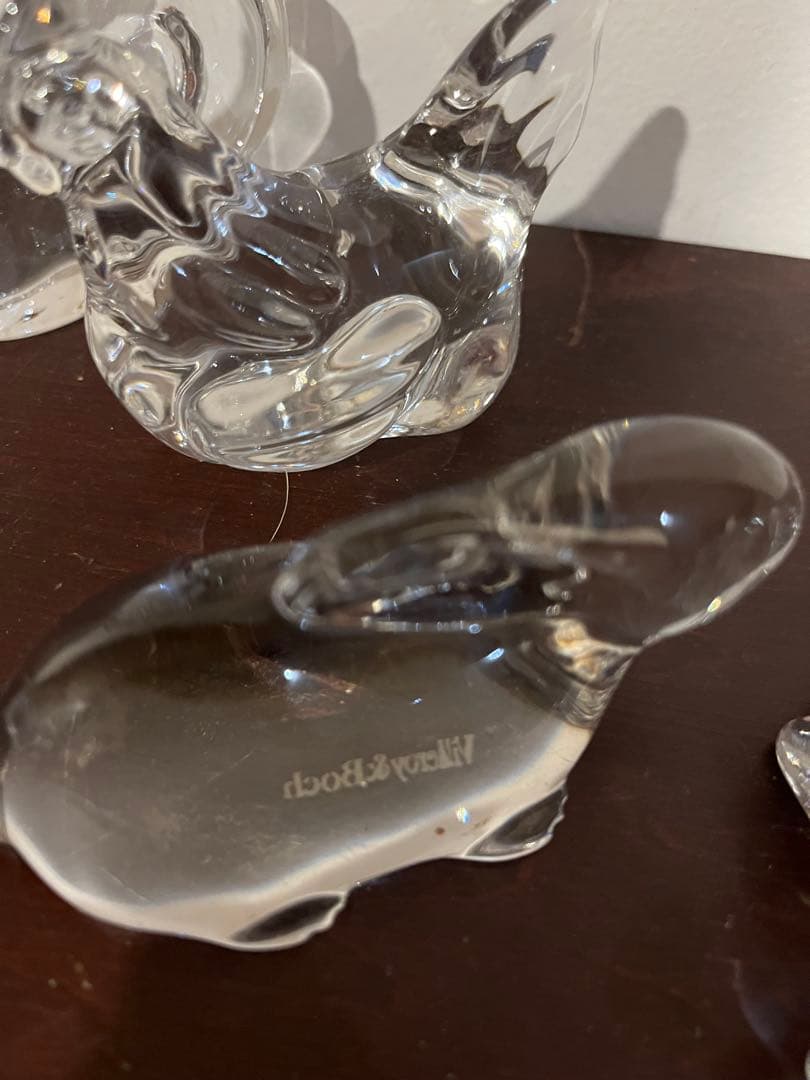 Villeroy&Boch 動物クリスタル置物 5点セット