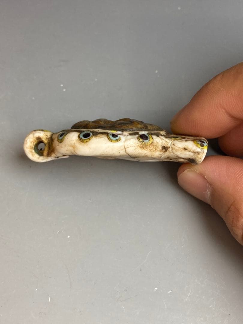 古代ローマンガラスペンダントトップ トンボ玉 アフガン出土