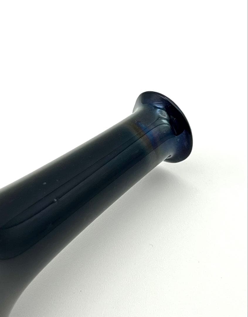 江戸ガラス　瑠璃　つる首徳利　金彩あり　ギヤマン　びいどろ　和ガラス　骨董