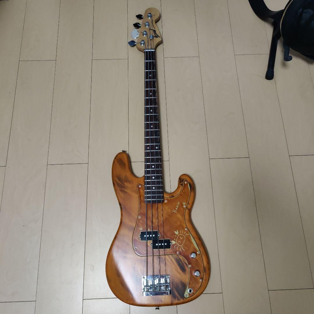 エレキベース フレイムナチュラルウッド blackstarミニアンプセット