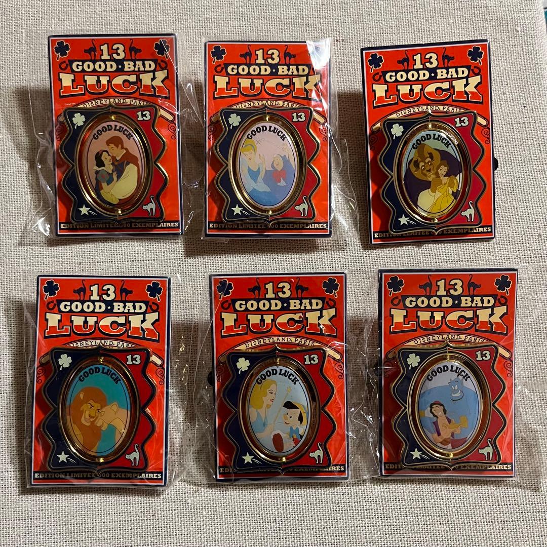 パリディズニー LE600 Good luck Bad luck ピンバッジ