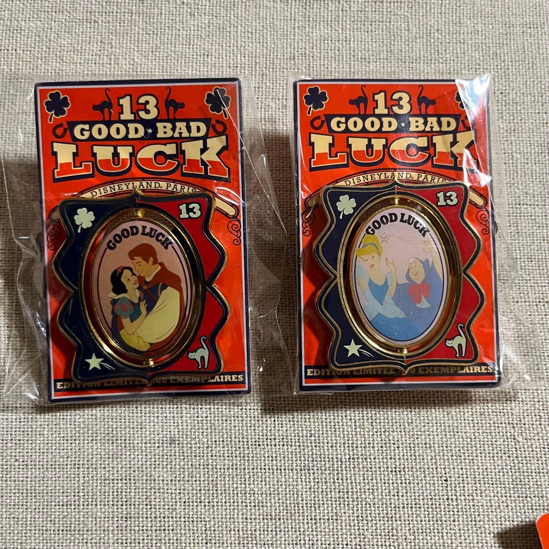 パリディズニー LE600 Good luck Bad luck ピンバッジ