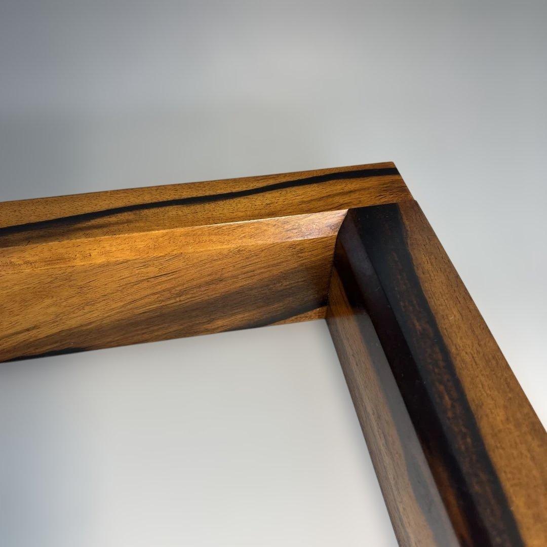 【中古品】黒柿炉縁（紙箱）USED〈税込・送料込〉