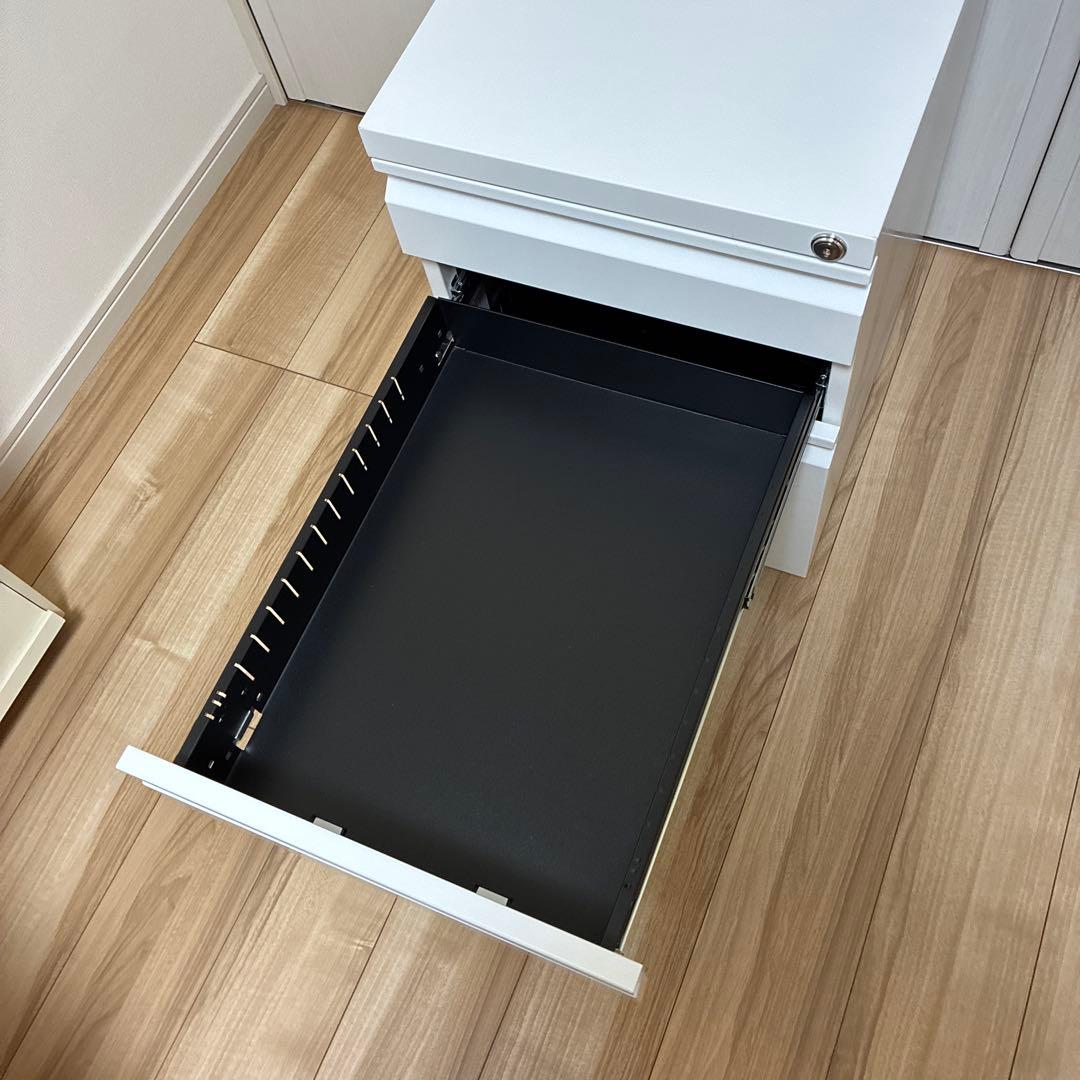 【未使用品】ホワイトデスクワゴン