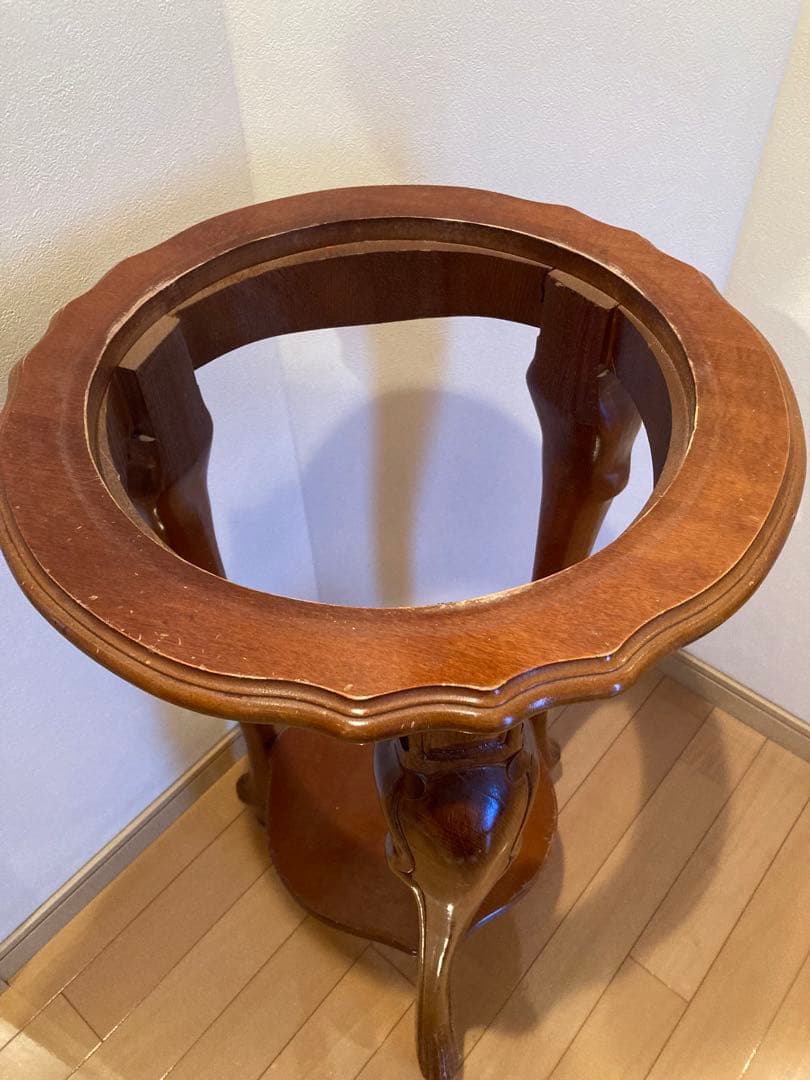 サイドテーブル　コンソール　大理石　天板　花台 猫足　イタリア製