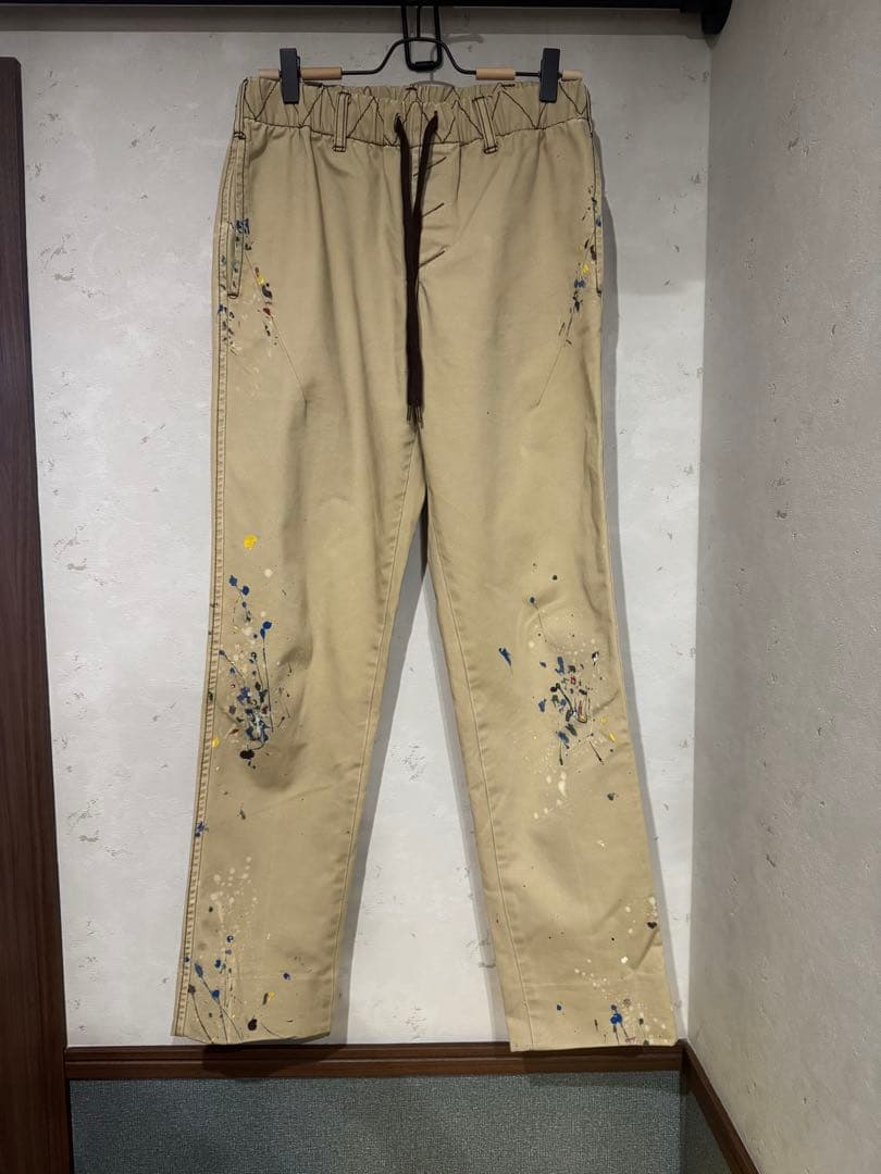 ナンバーナイン アーカイブ 08aw ペンキ加工チノ