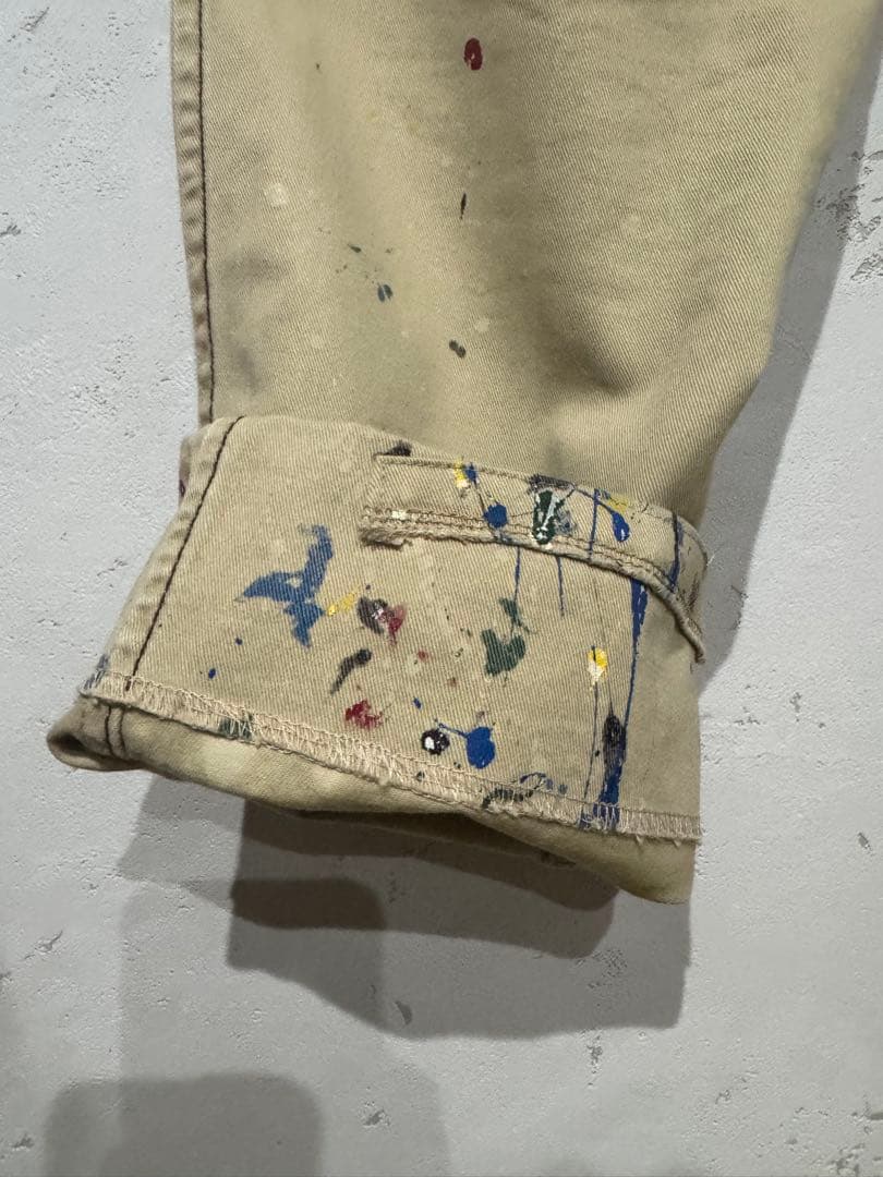 ナンバーナイン アーカイブ 08aw ペンキ加工チノ