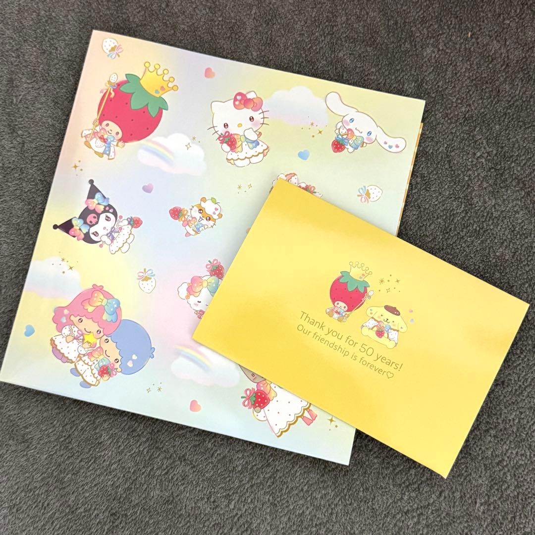 サンリオ ポムポムプリン いちご新聞50周年 キャラクターバースデーお祝いセット