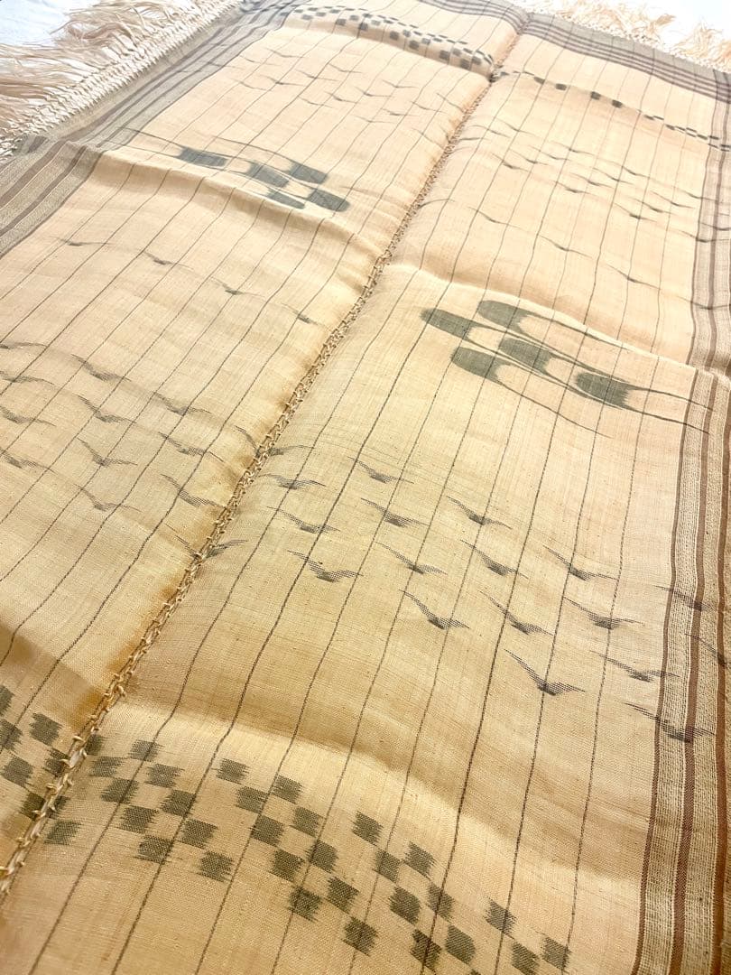 喜如嘉　芭蕉布　工芸品　壁掛け　クロス　反物つぎ合わせデザイン