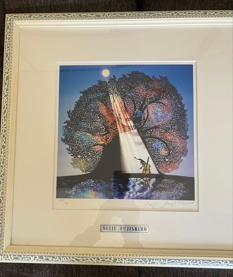 マ*ウ様 藤城清治 月光の響き 限定　409/450