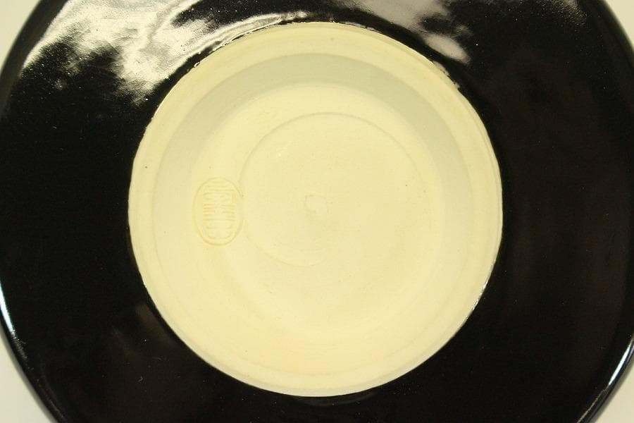 茶道具 福鼡之絵 茶碗 粟田焼 佳山 木箱付(メ1393)