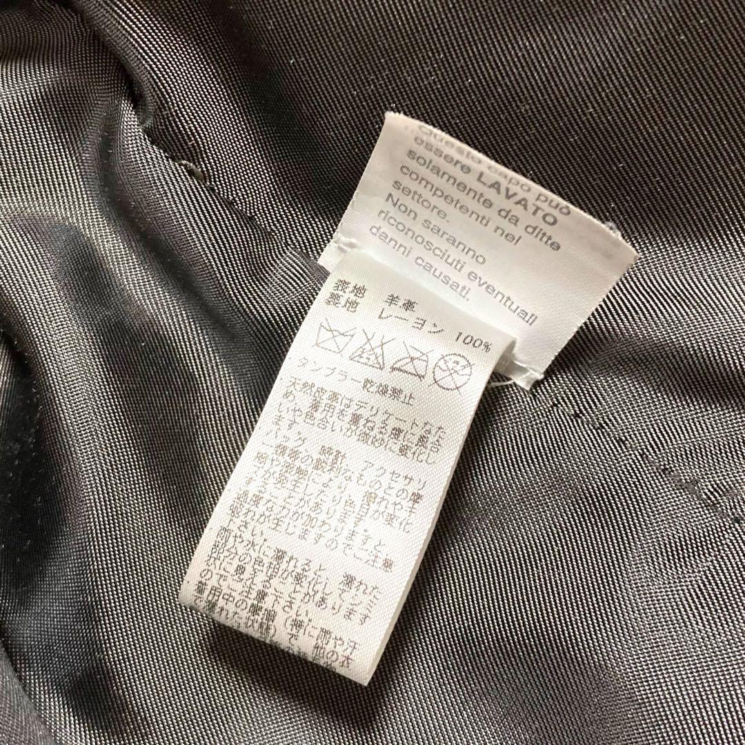 美品★クアトロッキ ビームス ラムレザー シングルライダース ダブルジップ 黒