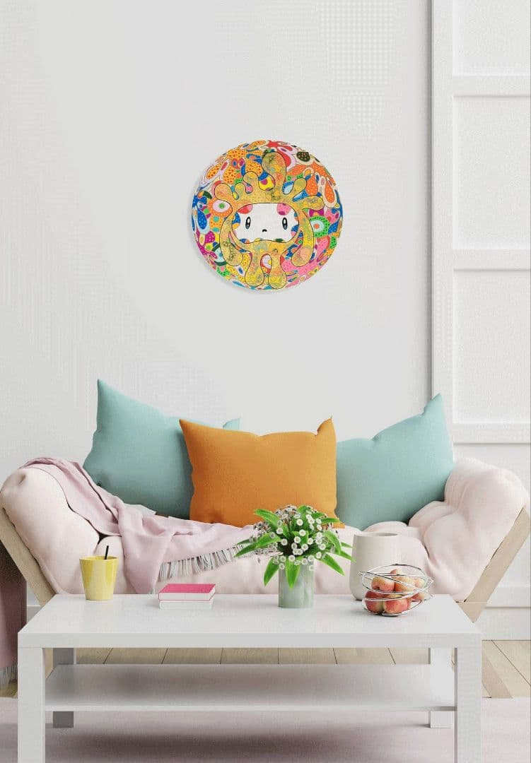 ★鈴木哲也★丸50(500×500mm)アクリル原画1点物★送料無料#140