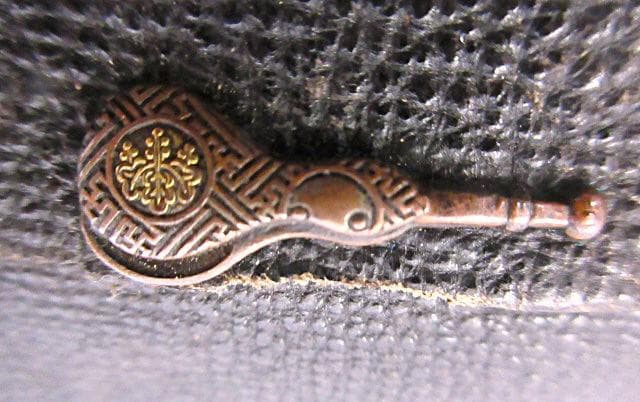 古いキセル・筒＆提げたばこ入れ１点 和柄小物入れ１点 金襴生地小物入れ２点