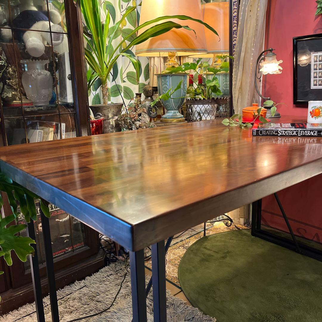 ☆hinotsuki☆引き取り価格 ウォールナット無垢　ダイニングテーブル