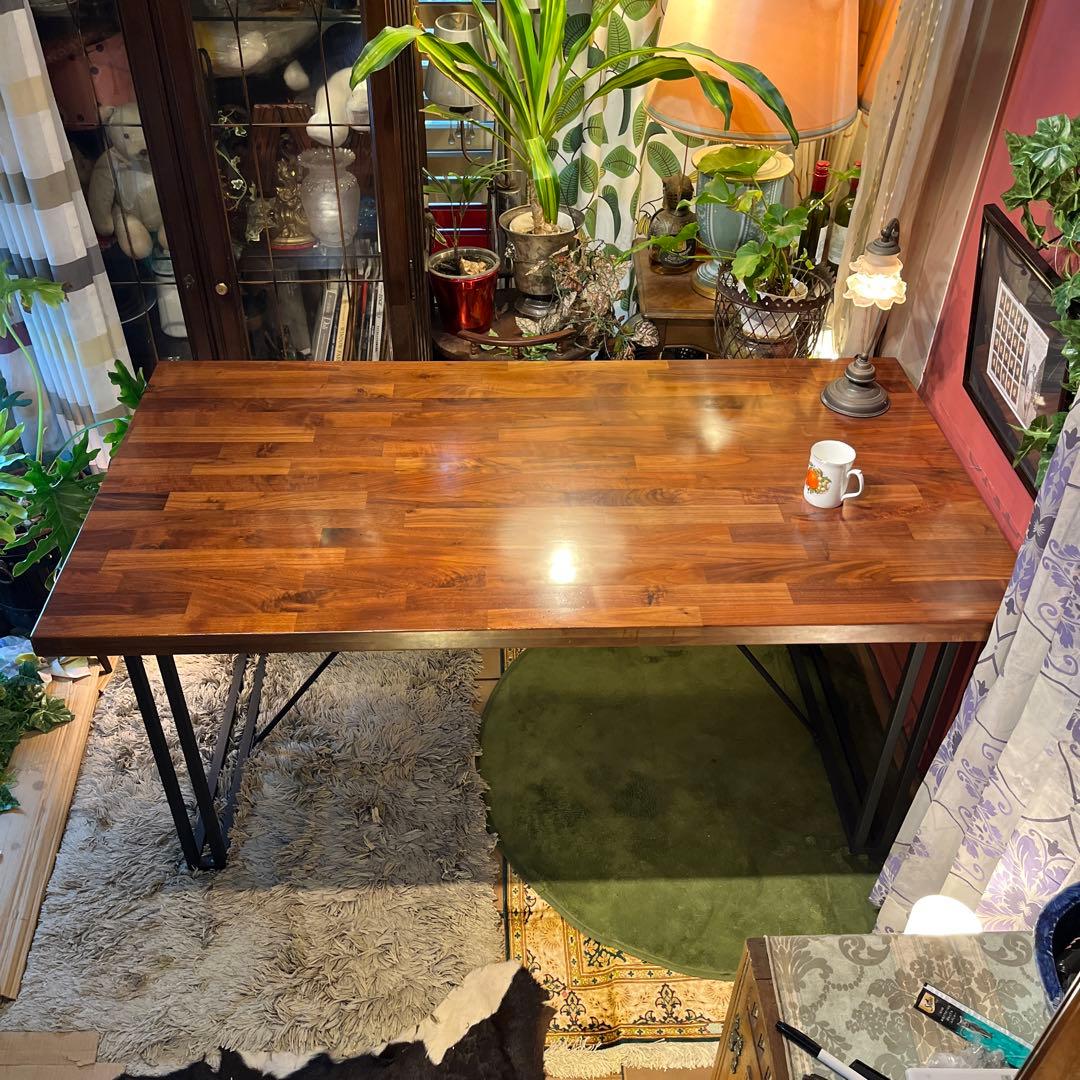 ☆hinotsuki☆引き取り価格 ウォールナット無垢　ダイニングテーブル