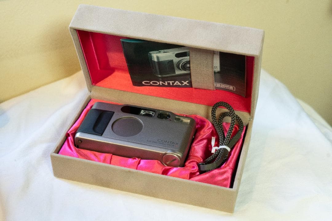 CONTAX T2 ケース 元箱 ストラップ 説明書 動作確認書 セット