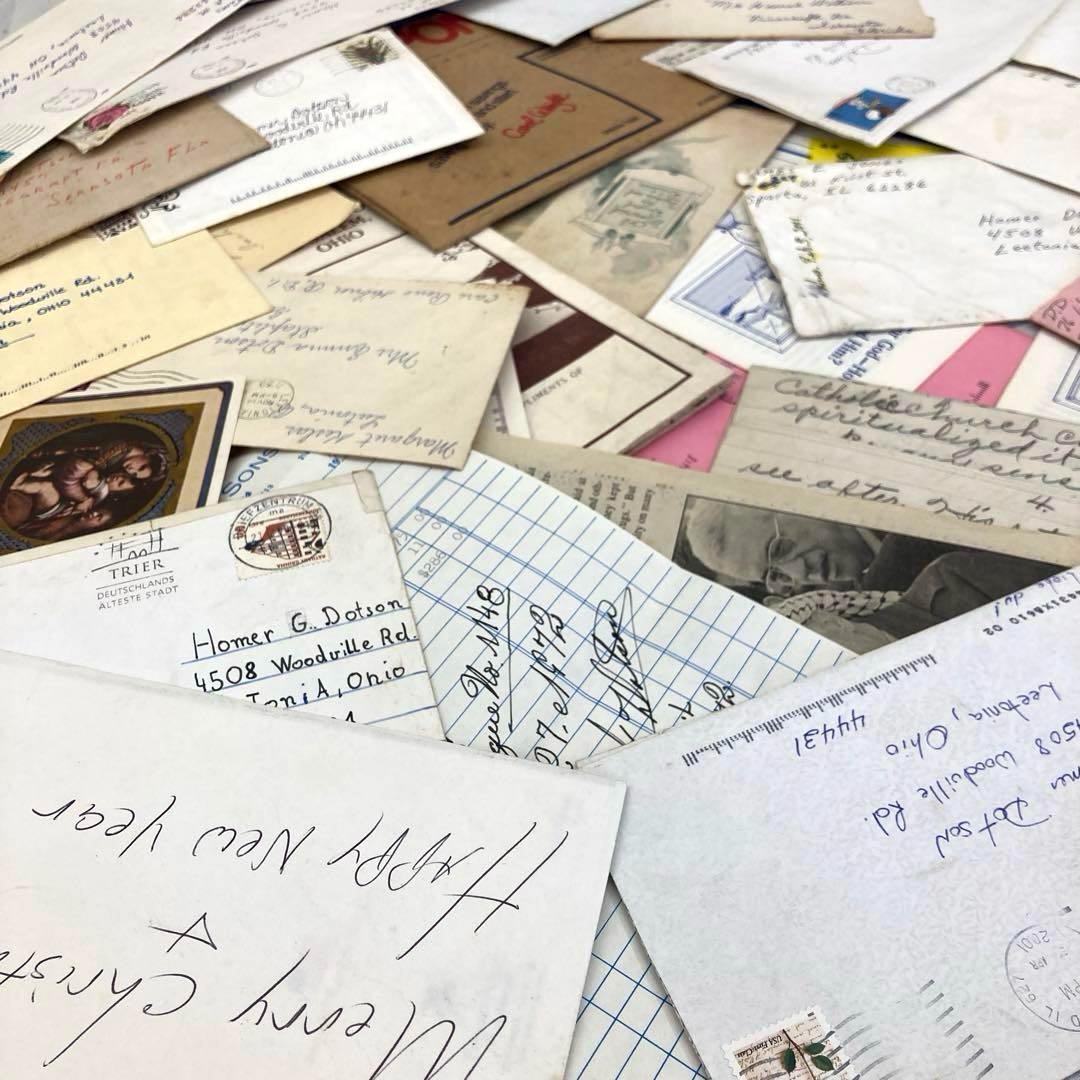 大人気　手紙・封筒関係の紙モノだけで【800g】