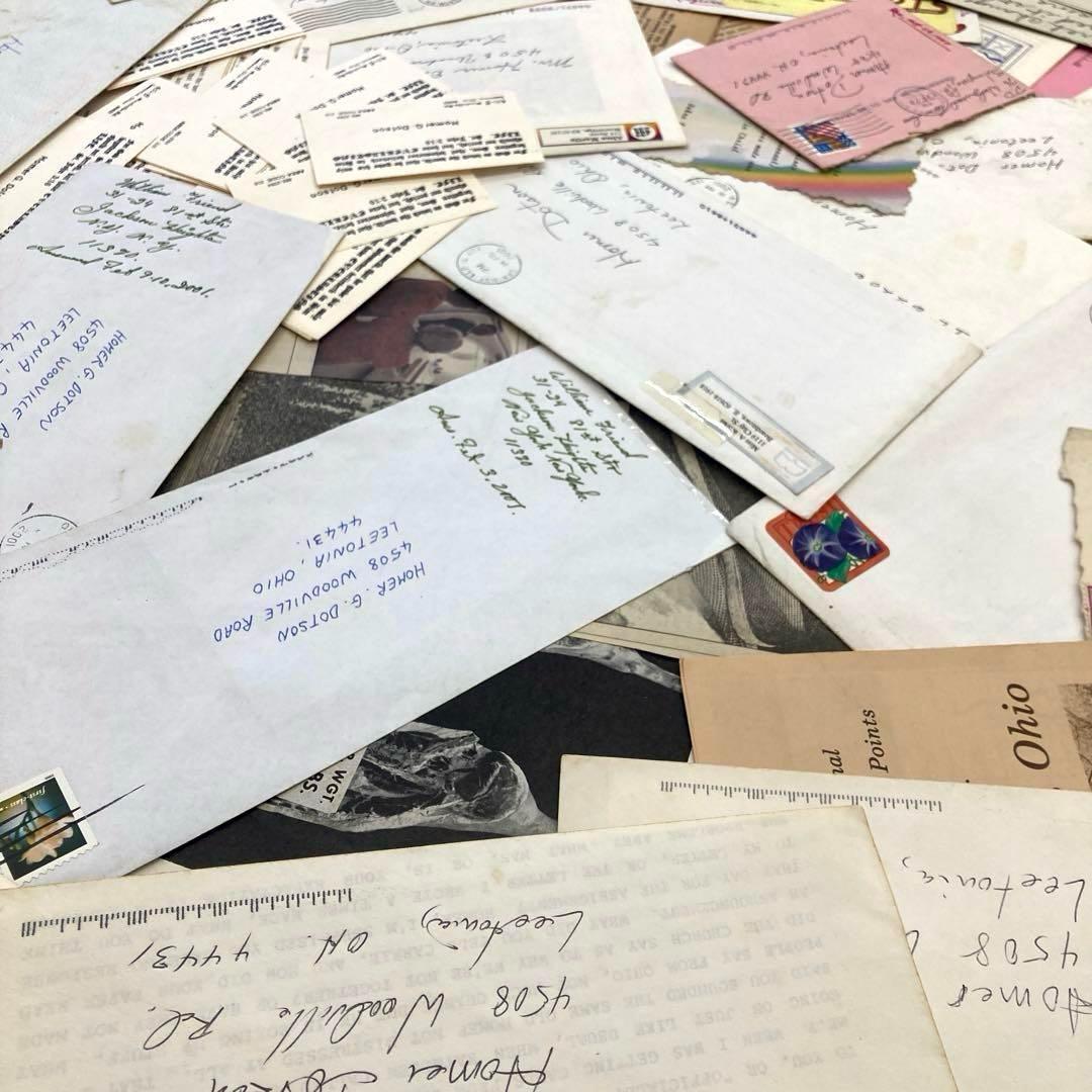 大人気　手紙・封筒関係の紙モノだけで【800g】