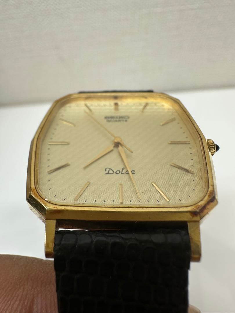SEIKO Dolce クォーツ腕時計 ゴールド　稼働品！金時計！