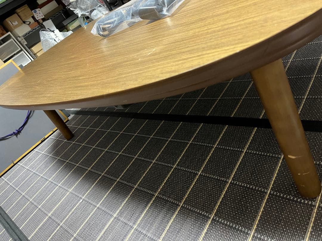 無印良品 こたつにもなるローテーブル ダークブラウン 大