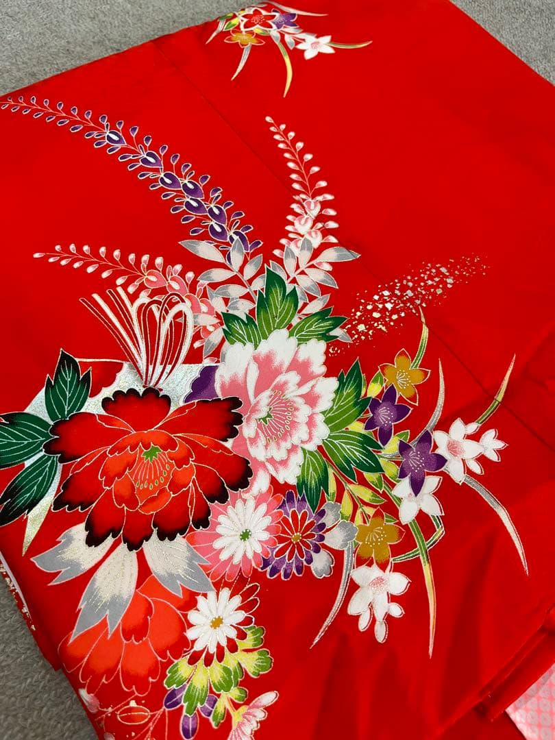 ロミ　新品★七五三　きものと長襦袢　四つ身　C10