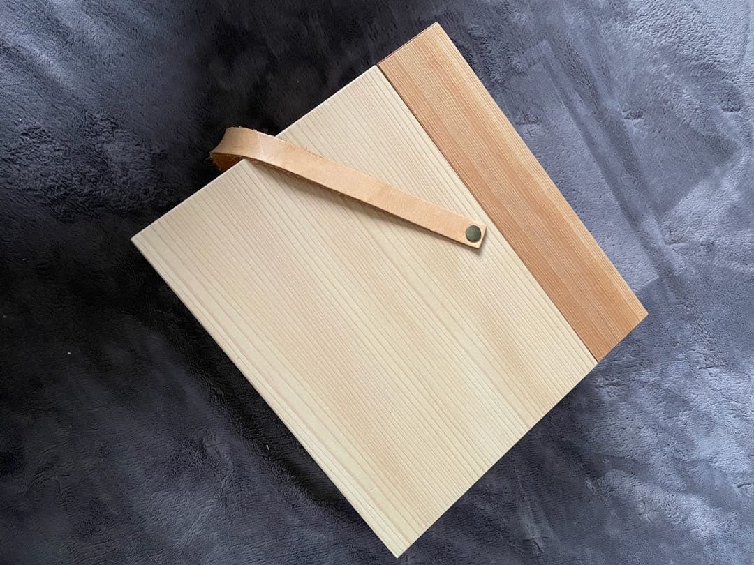 美品　北欧暮らしの道具店　木製ミラー付きメイクボックス