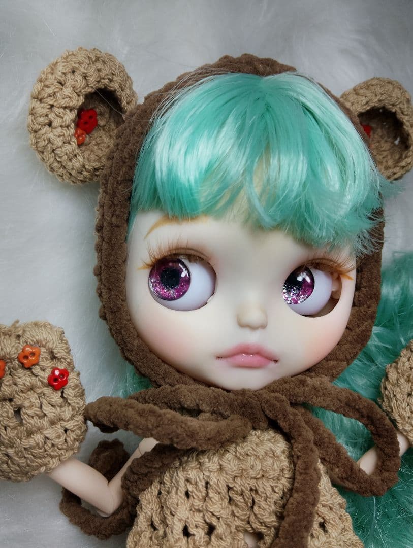 カスタムアイシードール パステルグリーンヘア アウトフィット付き