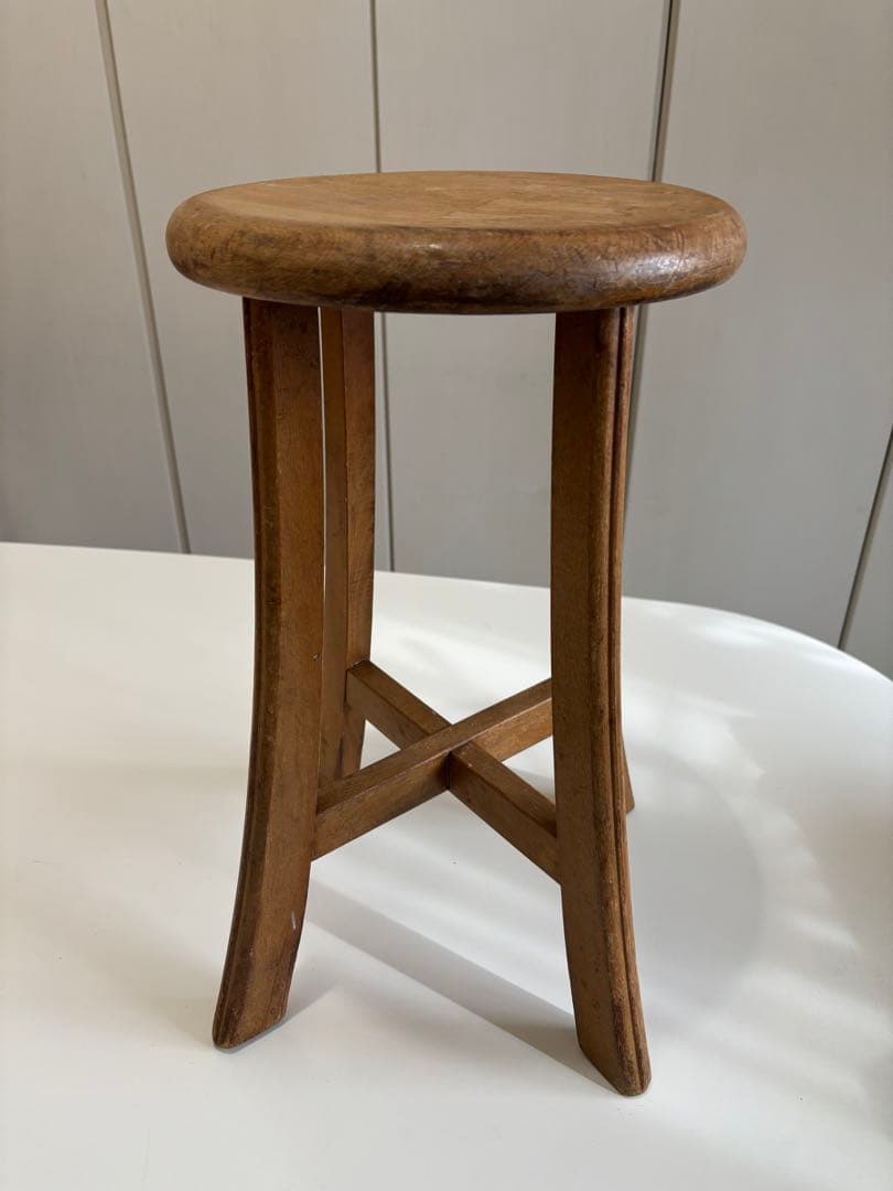 アンティーク、古家具　木製スツール