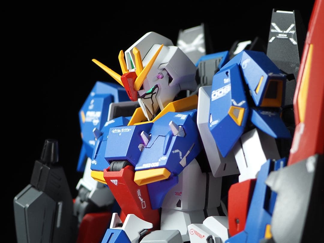 mg zガンダム ゼータガンダム　ver.ka 完成品　改造　筋彫り　塗り分け