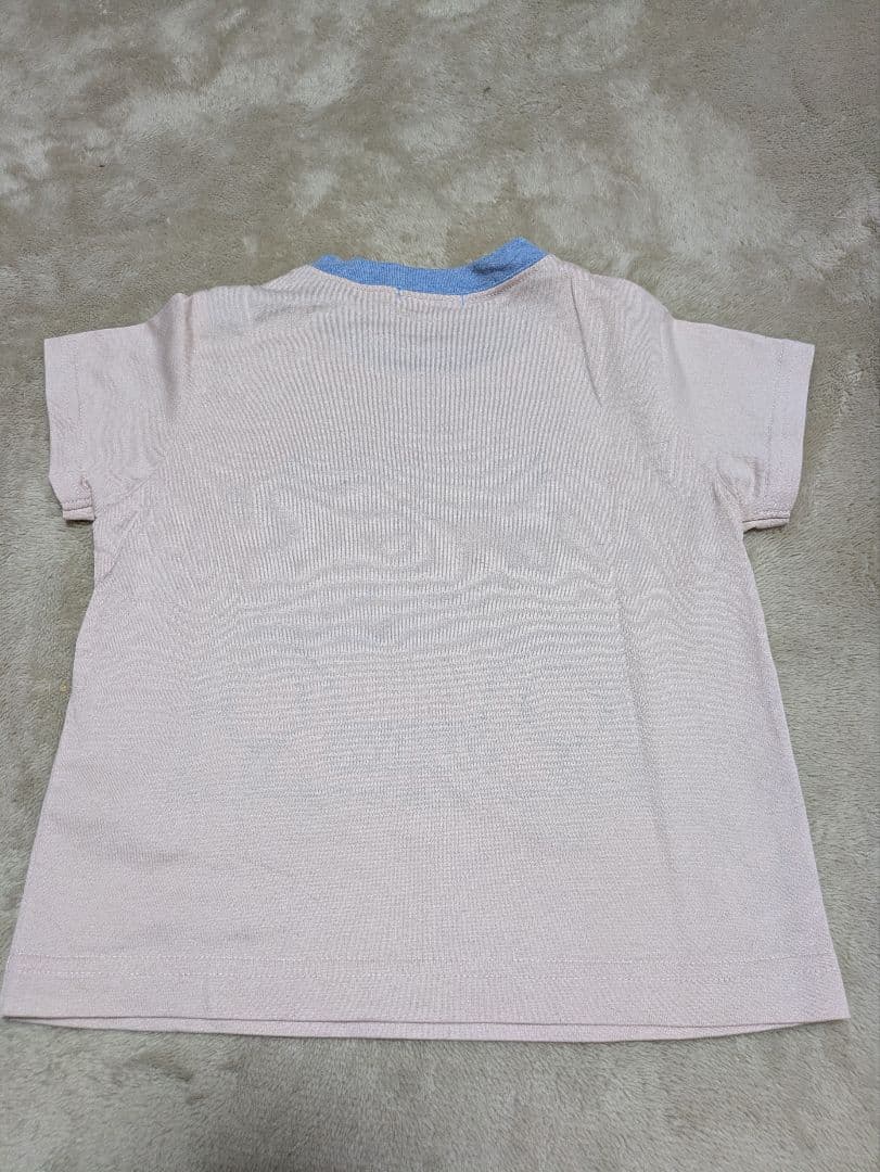 familiar クマと犬の刺繍Tシャツ