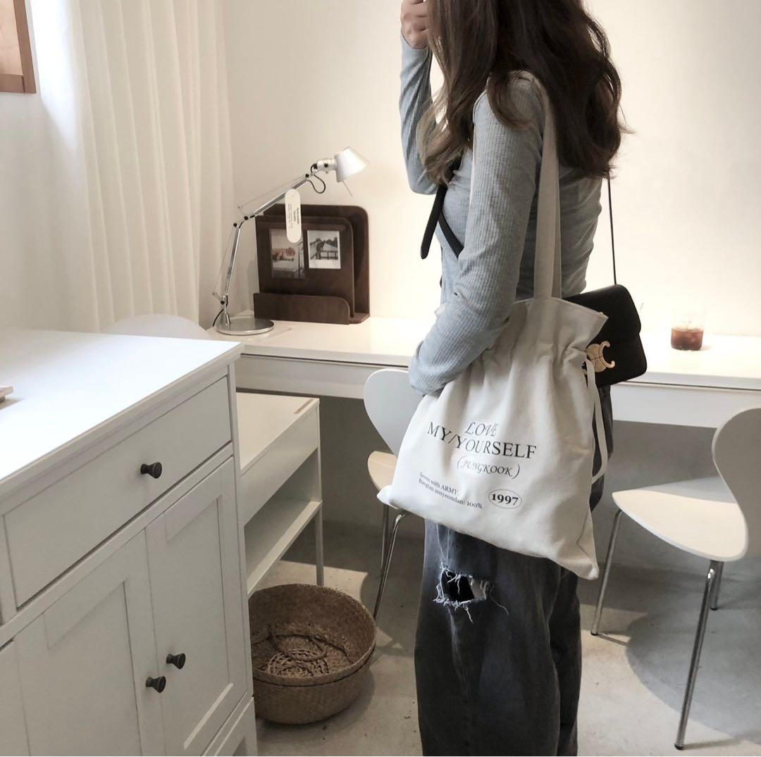 推し活　バッグ　トートバッグ 韓国　匂わせ　スキズ　bts おしゃれ