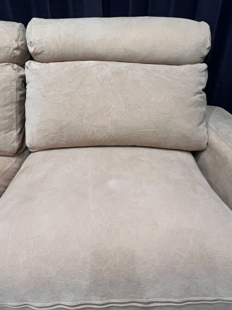 KT 無印良品 2.5シーター ソファ ヘッドレスト付