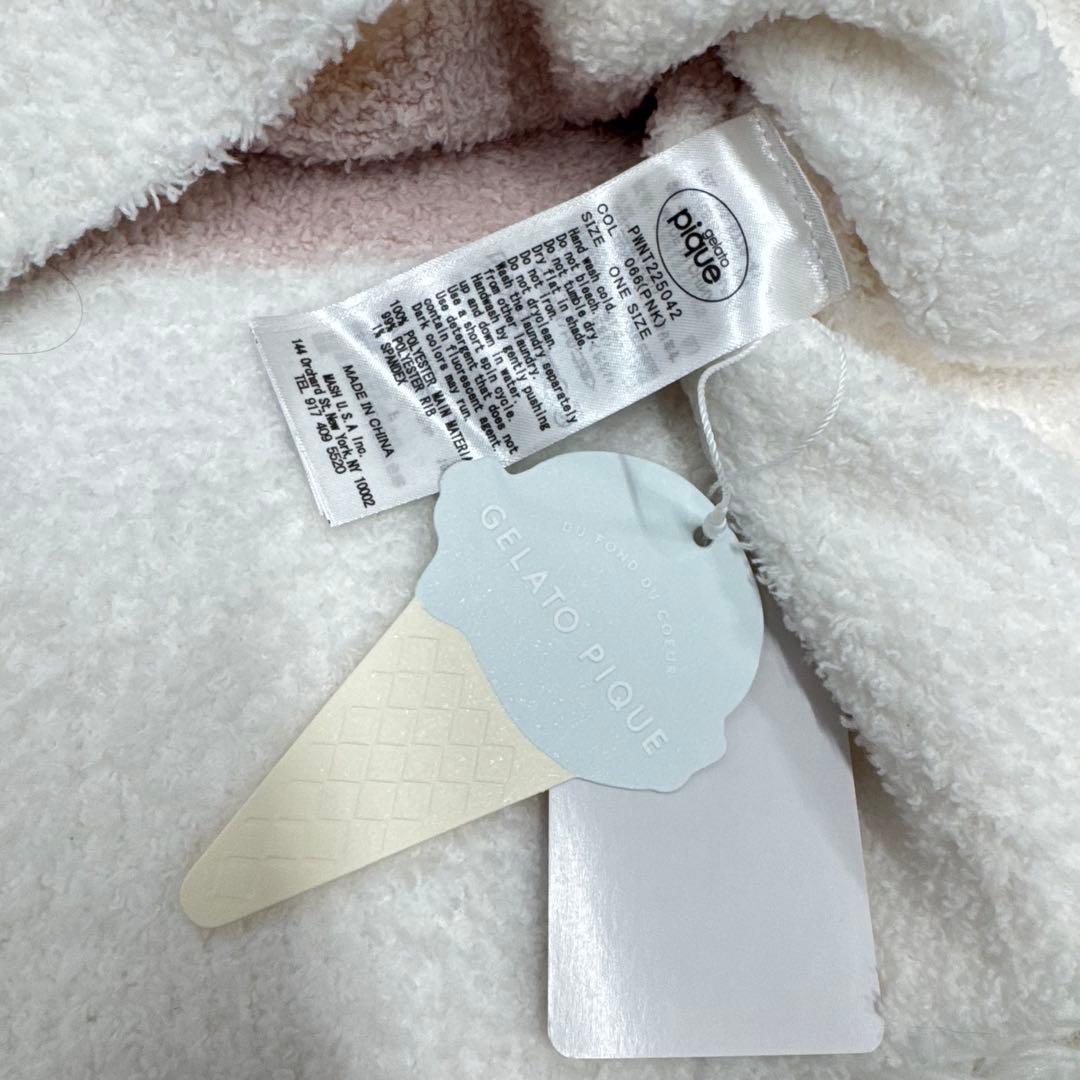 【新品タグ付き】gelato pique セットアップ　ボーダー　ピンク