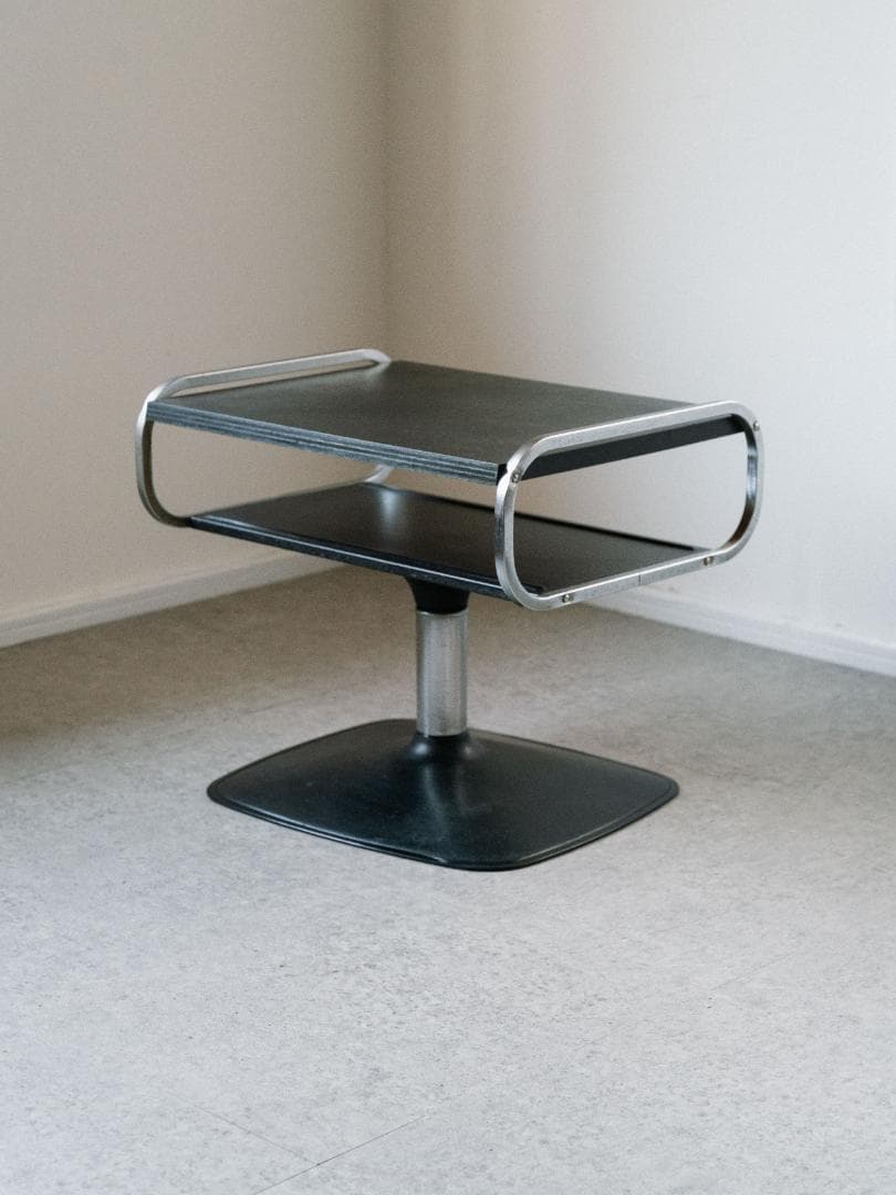 70-80's SHARP vintage 回転 サイドテーブル 昭和レトロ