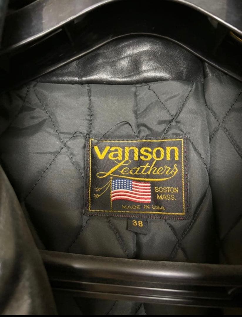 VANSON ダブルライダース TALONジップ SIZE38