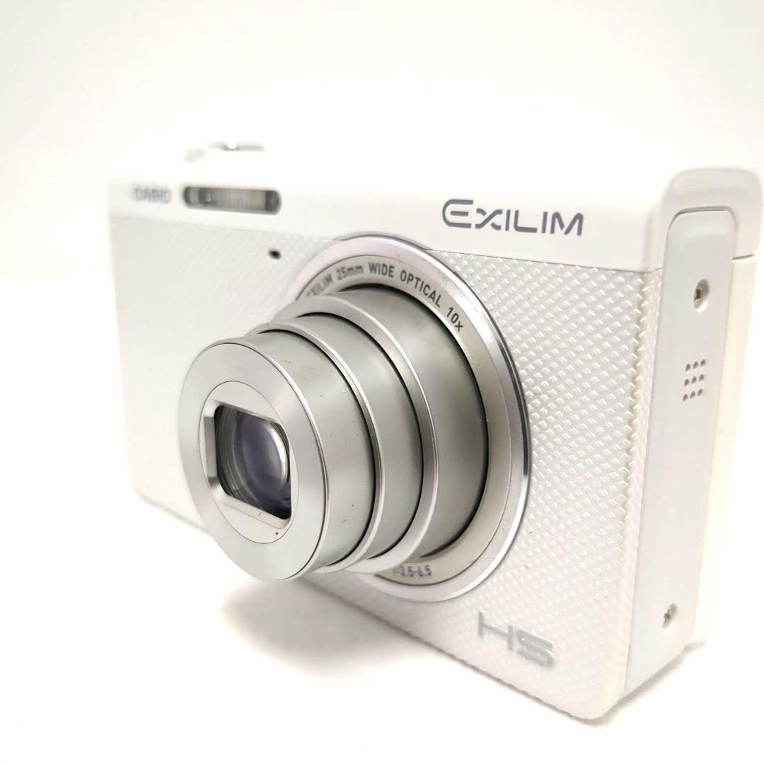 CASIO カシオ　EXILIM EX-ZR70 ホワイト　自撮り