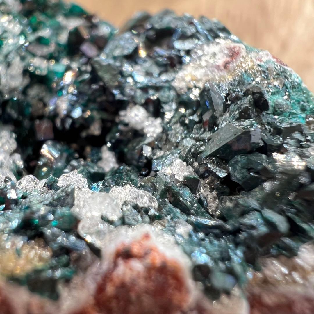 ダイオプテーズ 水晶 共生 鉱物 標本 原石