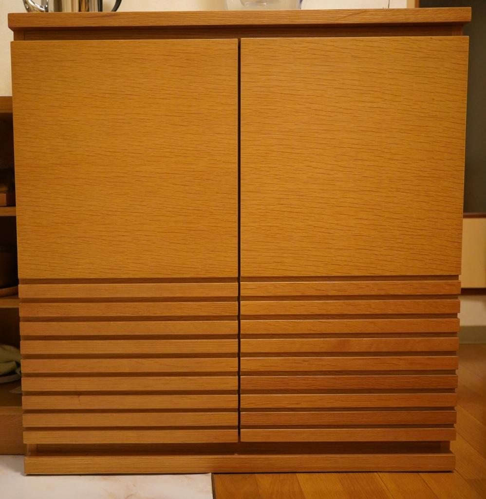 大塚家具　サイドボード「リヴァー」オーク材（限定版、希望小売価格76,000円）