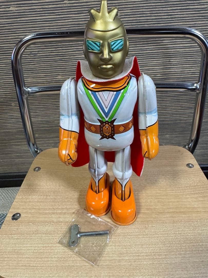 ビリケン商会　七色仮面　ブリキ玩具　ゼンマイ歩行 【希少ホビー】