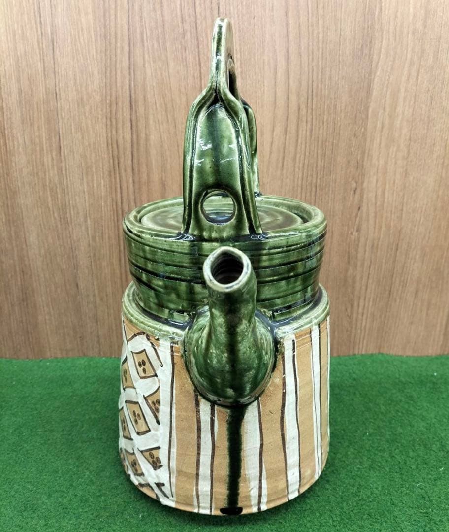 大作 茶道具 水注 赤織部 瀧口喜兵爾 師 加藤十右衛門