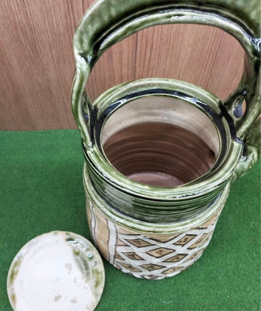 大作 茶道具 水注 赤織部 瀧口喜兵爾 師 加藤十右衛門