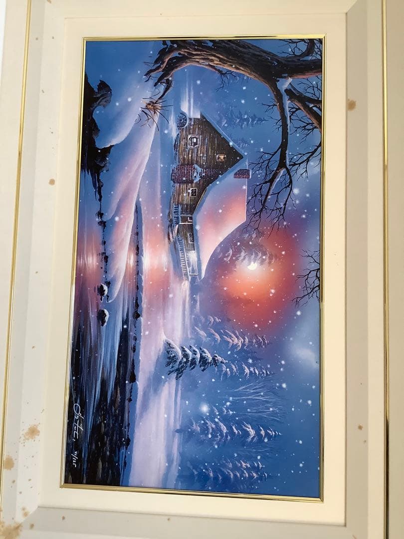 Evening Light Ⅱ 冬の風景 アート