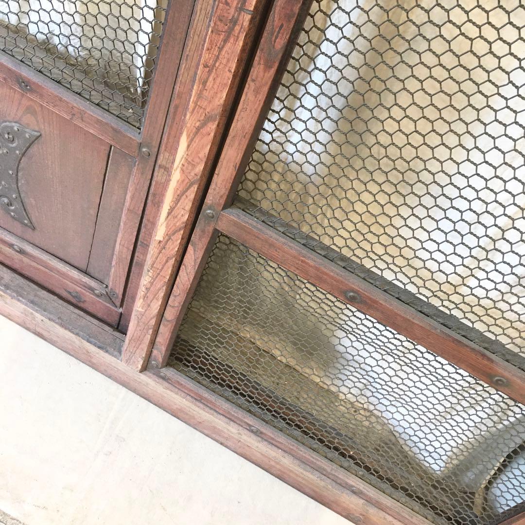 蔵戸 古民具 網付き 建具 昭和レトロ 扉
