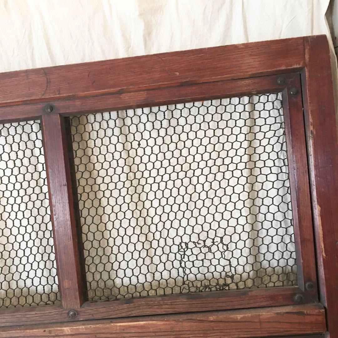 蔵戸 古民具 網付き 建具 昭和レトロ 扉