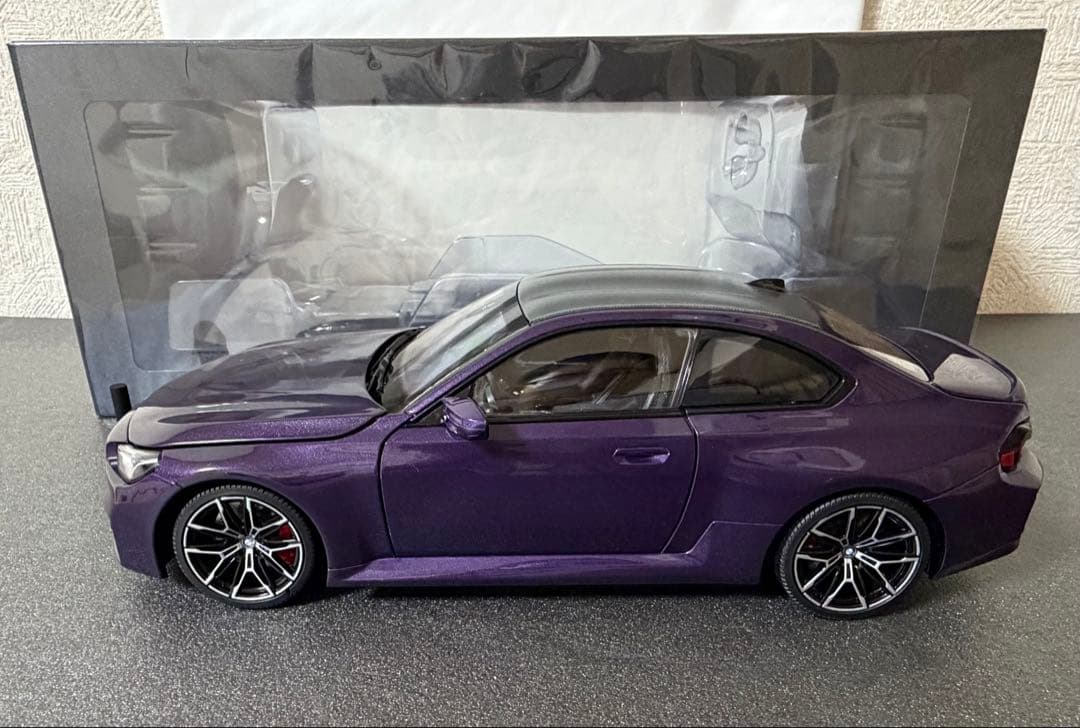 【新品同様】ミニチャンプスBMW M2クーペG87 2023 パープル 1/18