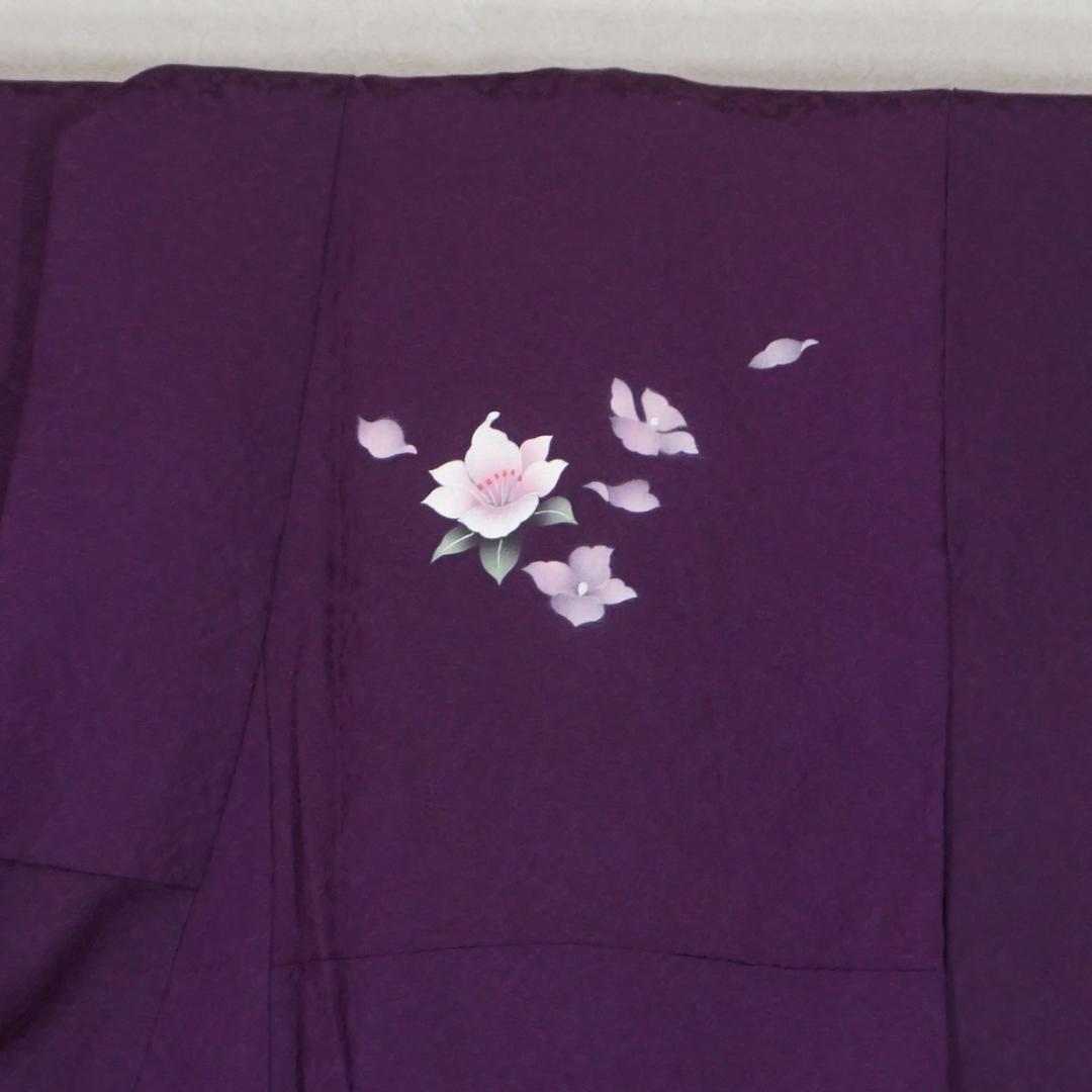 ワイドサイズ　ふくよかサイズ　長じゅばん付き　正絹振袖　165cm　a241