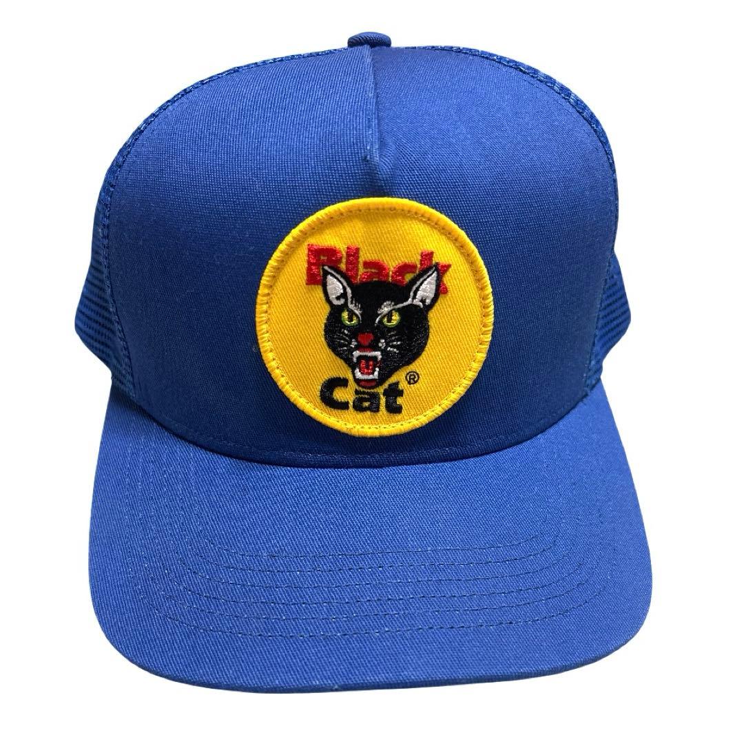 【モモ】Supreme Black Cat キャップ ブルー