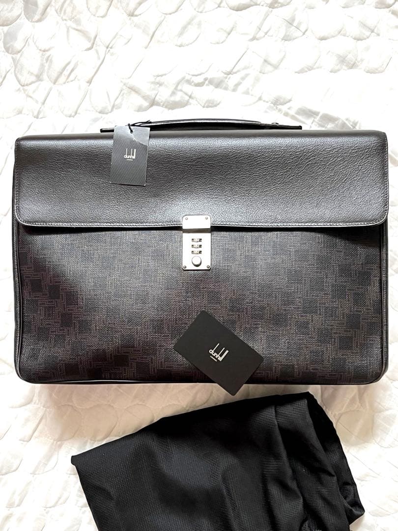 ⭐️新品タグ⭐ダンヒルブラウンクラッチバッグ&セカンドバッグ ダイヤル式ロック付き